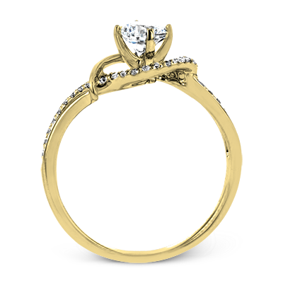 ZR1730 Engagement Ring in 14k Gold with Diamonds