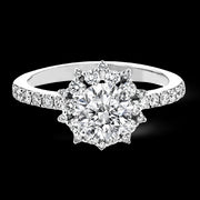 ZR1779 Engagement Ring in 14k Gold with Diamonds
