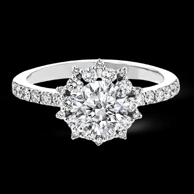 ZR1779 Engagement Ring in 14k Gold with Diamonds