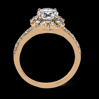 ZR1779 Engagement Ring in 14k Gold with Diamonds