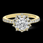 ZR1779 Engagement Ring in 14k Gold with Diamonds