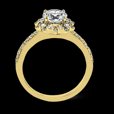 ZR1779 Engagement Ring in 14k Gold with Diamonds