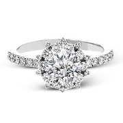ZR1779 Engagement Ring in 14k Gold with Diamonds