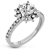 ZR1779 Engagement Ring in 14k Gold with Diamonds