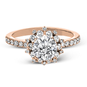 ZR1779 Engagement Ring in 14k Gold with Diamonds