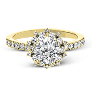 ZR1779 Engagement Ring in 14k Gold with Diamonds