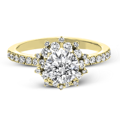 ZR1779 Engagement Ring in 14k Gold with Diamonds