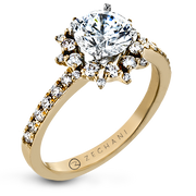 ZR1779 Engagement Ring in 14k Gold with Diamonds