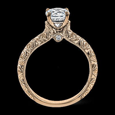 ZR1781 Engagement Ring in 14k Gold with Diamonds