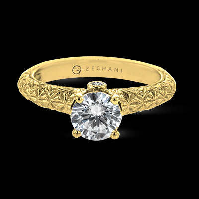 ZR1781 Engagement Ring in 14k Gold with Diamonds