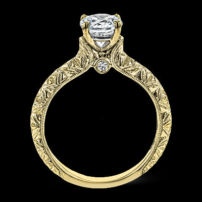 ZR1781 Engagement Ring in 14k Gold with Diamonds