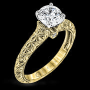 ZR1781 Engagement Ring in 14k Gold with Diamonds