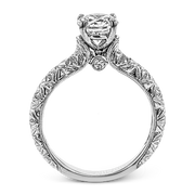 ZR1781 Engagement Ring in 14k Gold with Diamonds