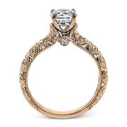 ZR1781 Engagement Ring in 14k Gold with Diamonds