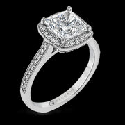 ZR1782 Engagement Ring in 14k Gold with Diamonds