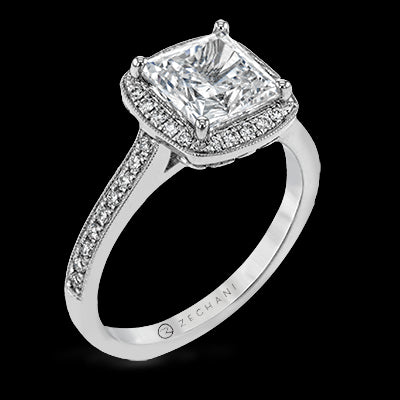 ZR1782 Engagement Ring in 14k Gold with Diamonds
