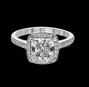 ZR1782 Engagement Ring in 14k Gold with Diamonds