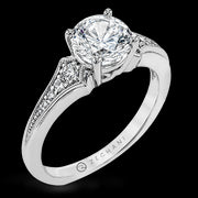 ZR1784 Engagement Ring in 14k Gold with Diamonds