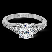 ZR1784 Engagement Ring in 14k Gold with Diamonds