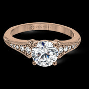 ZR1784 Engagement Ring in 14k Gold with Diamonds