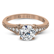ZR1784 Engagement Ring in 14k Gold with Diamonds