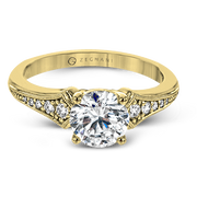 ZR1784 Engagement Ring in 14k Gold with Diamonds