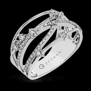 ZR1806 Right Hand Ring in 14k Gold with Diamonds