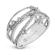 ZR1806 Right Hand Ring in 14k Gold with Diamonds