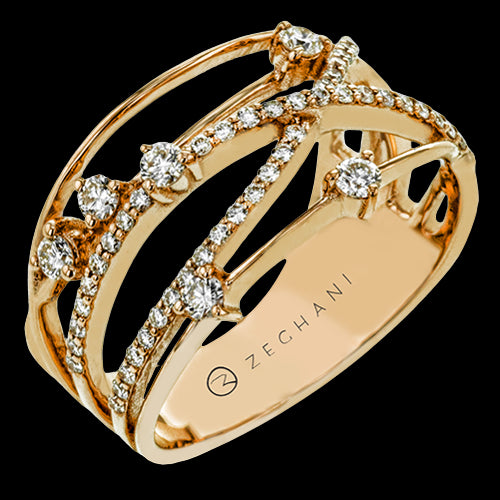 ZR1806-R Right Hand Ring in 14k Gold with Diamonds