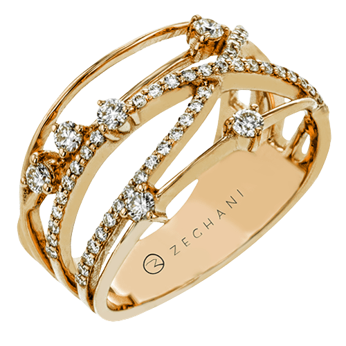 ZR1806-R Right Hand Ring in 14k Gold with Diamonds