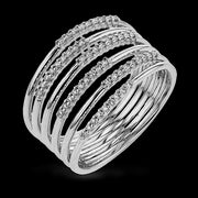 ZR1807 Right Hand Ring in 14k Gold with Diamonds