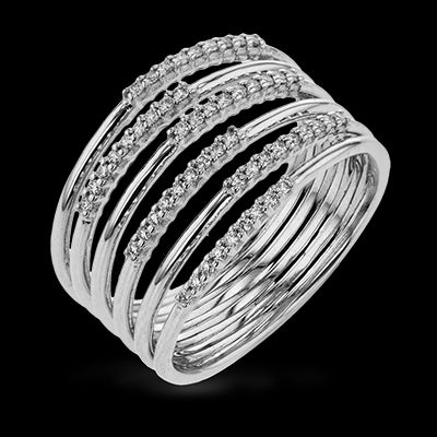 ZR1807 Right Hand Ring in 14k Gold with Diamonds