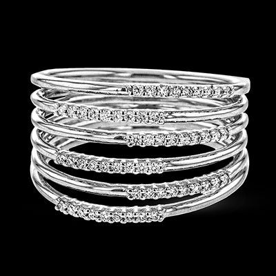 ZR1807 Right Hand Ring in 14k Gold with Diamonds