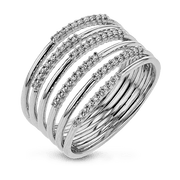 ZR1807 Right Hand Ring in 14k Gold with Diamonds