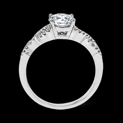 ZR1848 Engagement Ring in 14k Gold with Diamonds