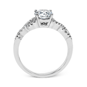 ZR1848 Engagement Ring in 14k Gold with Diamonds
