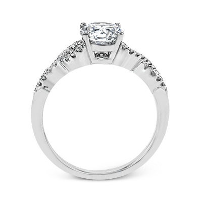 ZR1848 Engagement Ring in 14k Gold with Diamonds