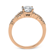 ZR1848 Engagement Ring in 14k Gold with Diamonds