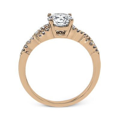 ZR1848 Engagement Ring in 14k Gold with Diamonds