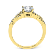 ZR1848 Engagement Ring in 14k Gold with Diamonds