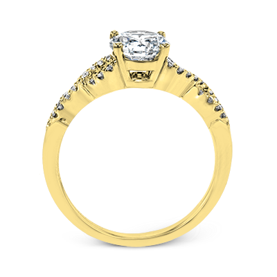 ZR1848 Engagement Ring in 14k Gold with Diamonds