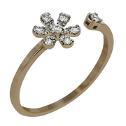 ZR1864 Right Hand Ring in 14k Gold with Diamonds