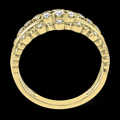 ZR1865 Right Hand Ring in 14k Gold with Diamonds