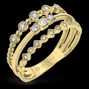 ZR1865 Right Hand Ring in 14k Gold with Diamonds