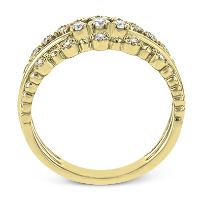 ZR1865 Right Hand Ring in 14k Gold with Diamonds