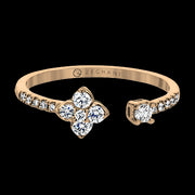 ZR1866 Right Hand Ring in 14k Gold with Diamonds