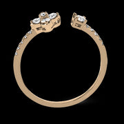 ZR1866 Right Hand Ring in 14k Gold with Diamonds