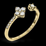 ZR1866 Right Hand Ring in 14k Gold with Diamonds