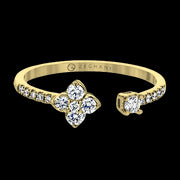 ZR1866 Right Hand Ring in 14k Gold with Diamonds