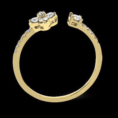 ZR1866 Right Hand Ring in 14k Gold with Diamonds